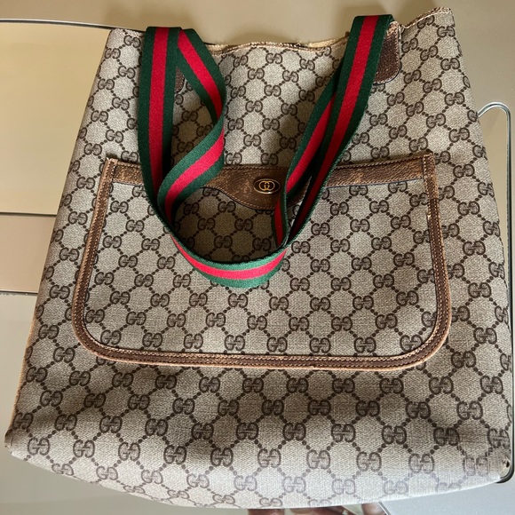 GUCCI canvas tote - Picture 3 of 12